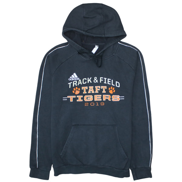 Adidas 90's Drawstring Pockets Pullover Hoodie Medium Black