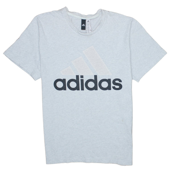 Adidas 90's Spellout Short Sleeves T Shirt XLarge Grey