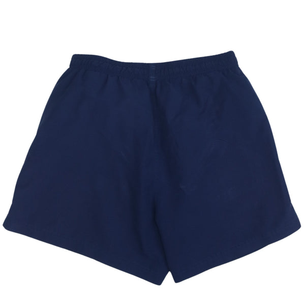 Adidas 90's Baggy Chino Shorts Small Elastic Waist Navy Blue Vintage