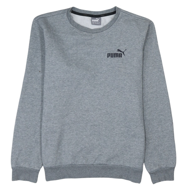 Puma 90's Lightweight Crew Neck Sweatshirt Small Grey