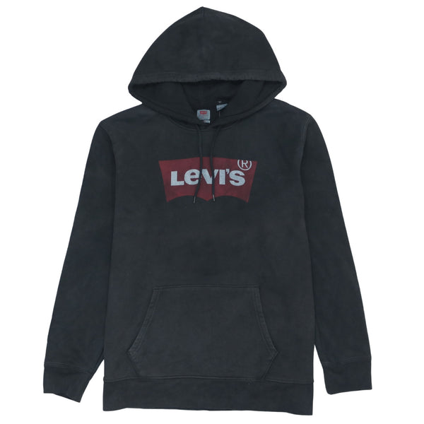 Levi's 90's Spellout Black Pullover Hoodie Men's Large