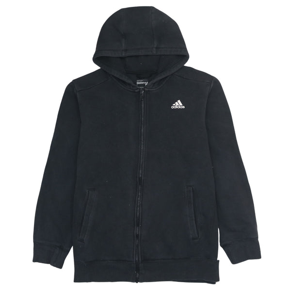 Adidas 90's Sportswear Full Zip Up Hoodie Large Black
