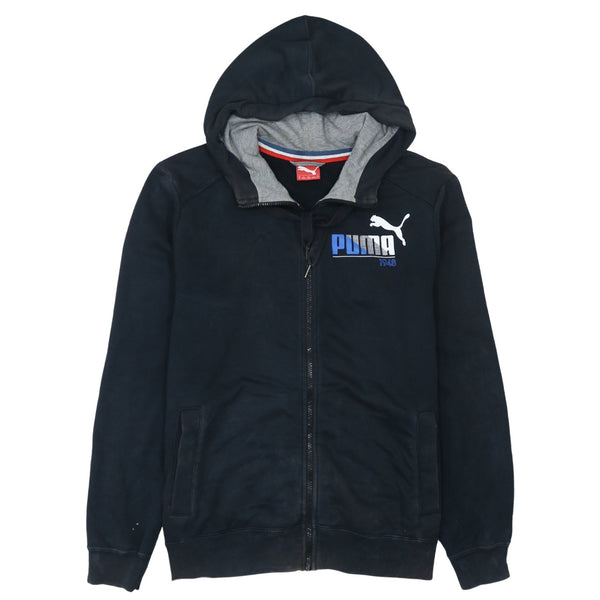 Puma 90's Lightweight Full Zip Up Hoodie Medium Black