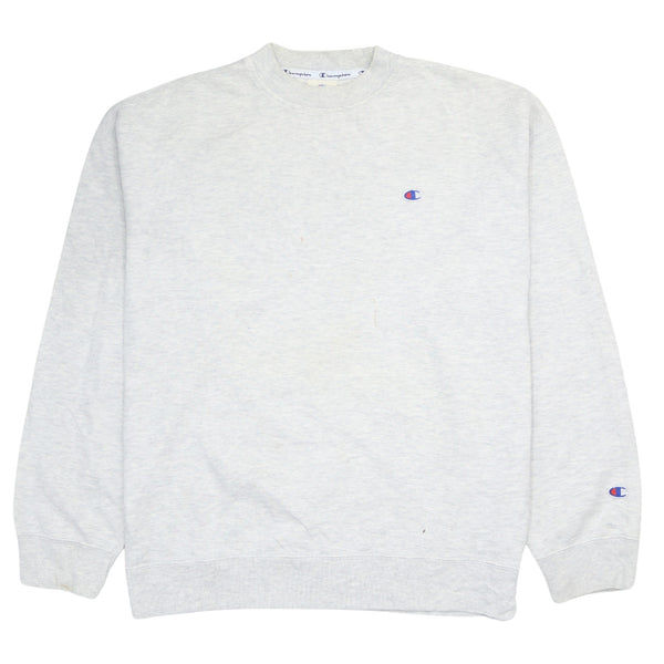 Champion 90's Retro Heavyweight Crew Neck Sweatshirt Gray XS