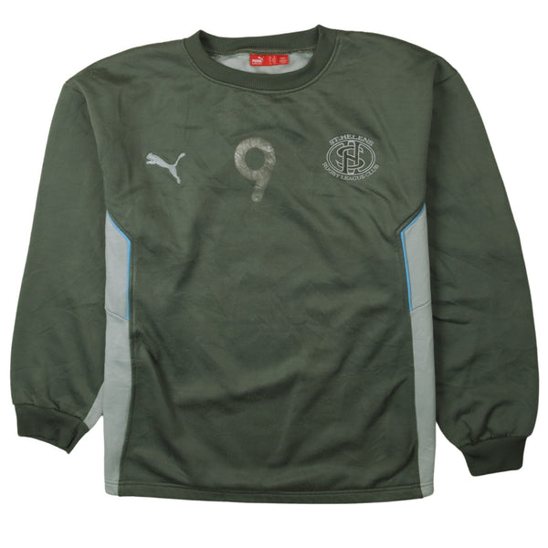 Puma 90's Vintage Heavyweight Crew Neck Sweatshirt XL Green