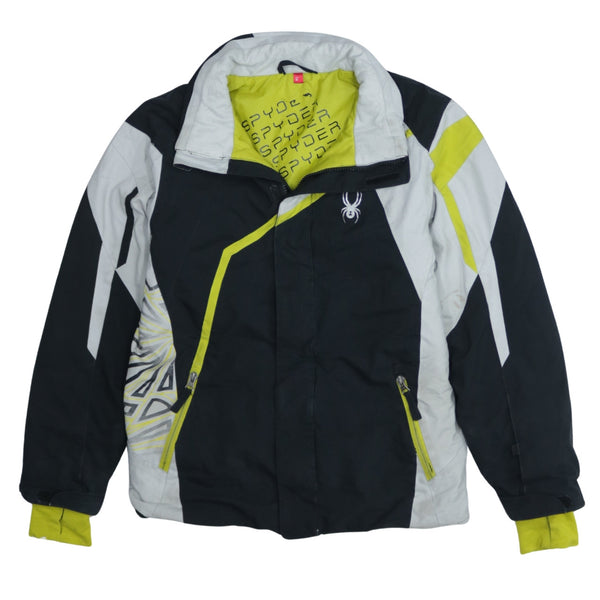Retro 90's Black Lightweight Windbreaker Small Full Zip