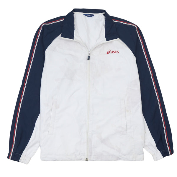 Aasics 90's Lightweight Full Zip Up Windbreaker Medium  White