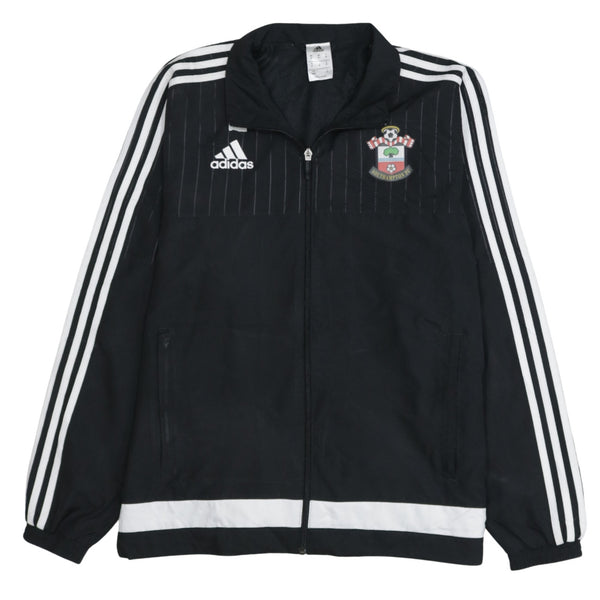 Adidas 90's Striped Sleeve Full Zip Up Windbreaker Medium Black