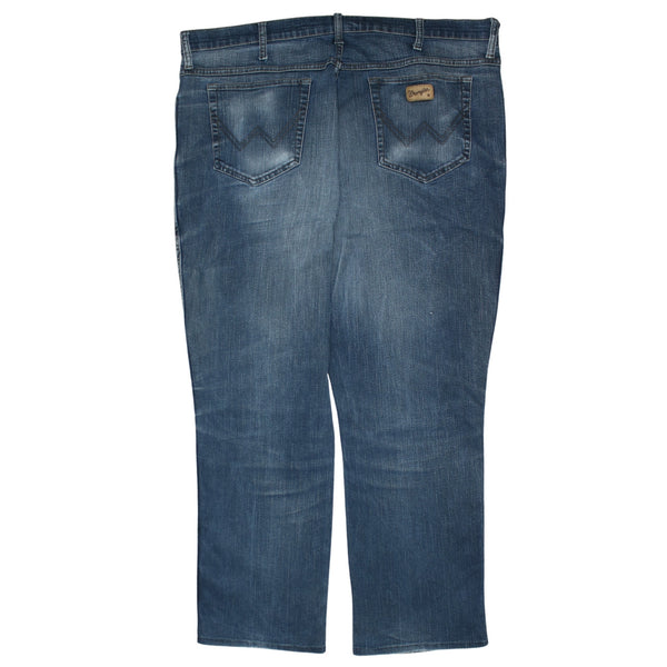 Wrangler 90's Lightwash Straight Leg Baggy Jeans / Pants 42 Navy Blue