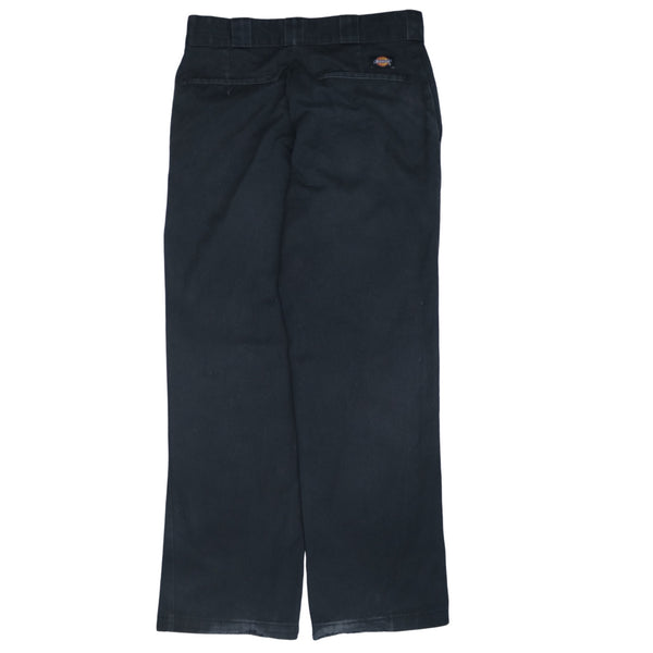 Dickies 90's Straight Leg Baggy Trousers / Pants 30 Black