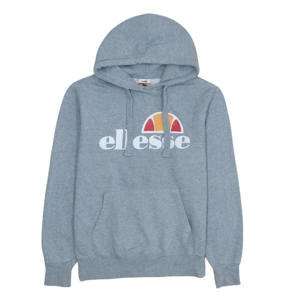 Ellesse 90's Spellout Pullover Hoodie Medium Grey Retro Vintage