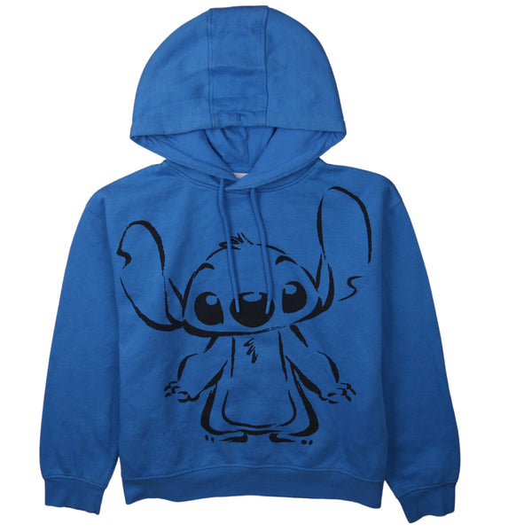 Vintage Disney 90's Blue Stitch Women's Small Hoodie Pullover