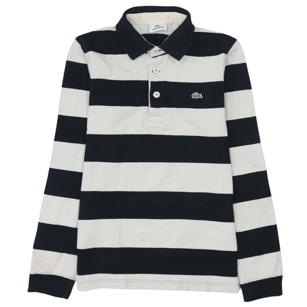 Lacoste 90's Long Sleeve Quarter Button Polo Shirt XSmall Black