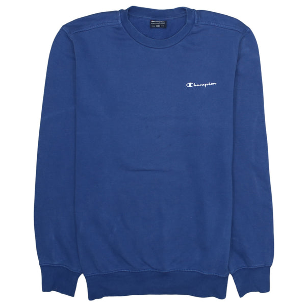 Champion 90's Lightweight Crew Neck Sweatshirt Medium Blue