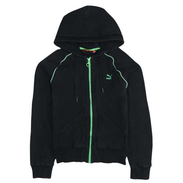 Puma 90's Sportswear Full Zip Up Hoodie Large Black