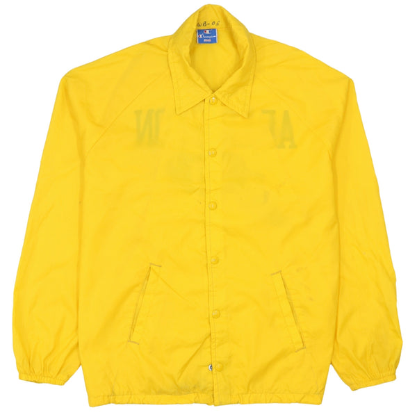 Champion 90's Vintage Yellow Button Up Lightweight Windbreaker Large
