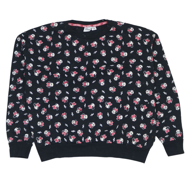 Vintage Disney 90's Black Crew Neck Sweatshirt XLarge Unisex Pullover