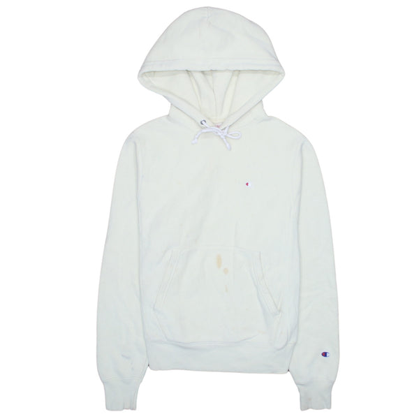 Champion 90's Drawstring Pockets Pullover Hoodie XSmall Yellow