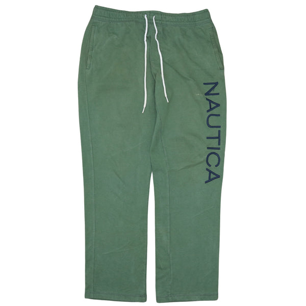 Nautica Men's 90s Vintage Baggy Straight Leg Trousers Pants Medium Green