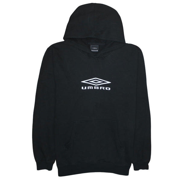 Umbro 90's Spellout Pullover Hoodie Medium Black