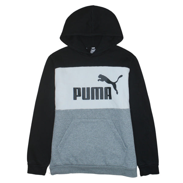Puma 90's Spellout Pullover Hoodie Large Black