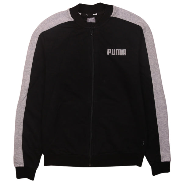 Puma 90's Vintage Black Full Zip Up Sweatshirt Men's XSmall
