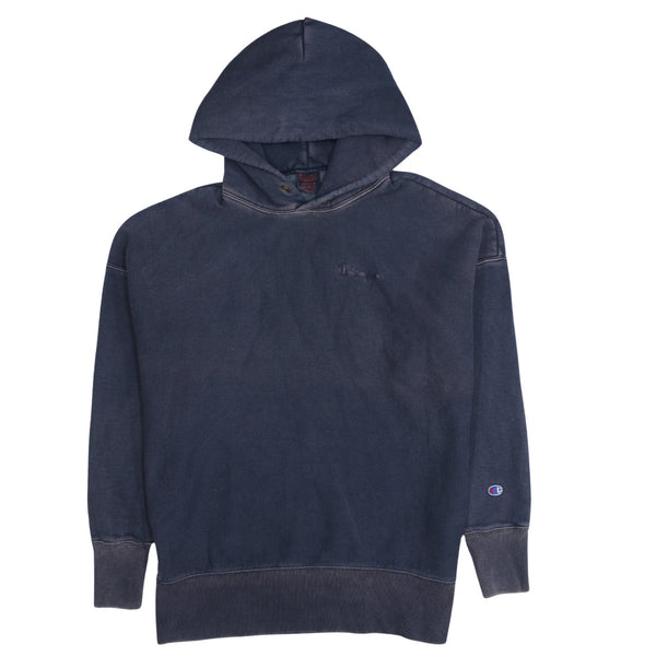 Champion 90's Lightweight Pullover Hoodie Medium Navy Blue