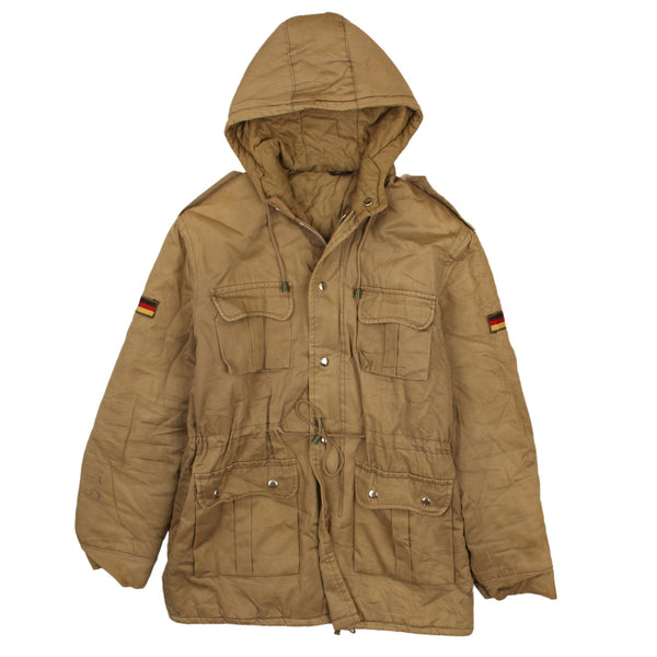 Active 90's Vintage Hooded Windbreaker Medium Khaki Green Jacket
