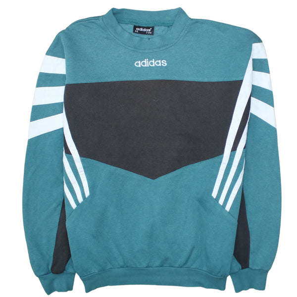 Adidas 90's Lightweight Crew Neck Sweatshirt Medium Green