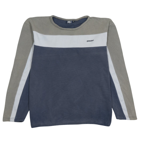 QuikSilver 90's Lightweight Crew Neck Sweatshirt XLarge Beige Cream