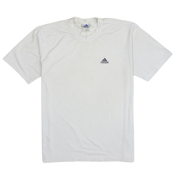 Adidas 90's Short Sleeves Crew Neck T Shirt Large White