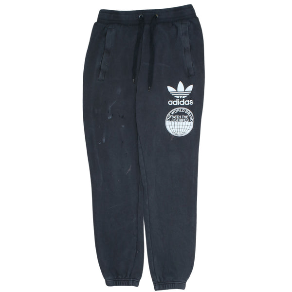Adidas Vintage 90's Black Tracksuit Joggers Sweatpants Mens M Cotton