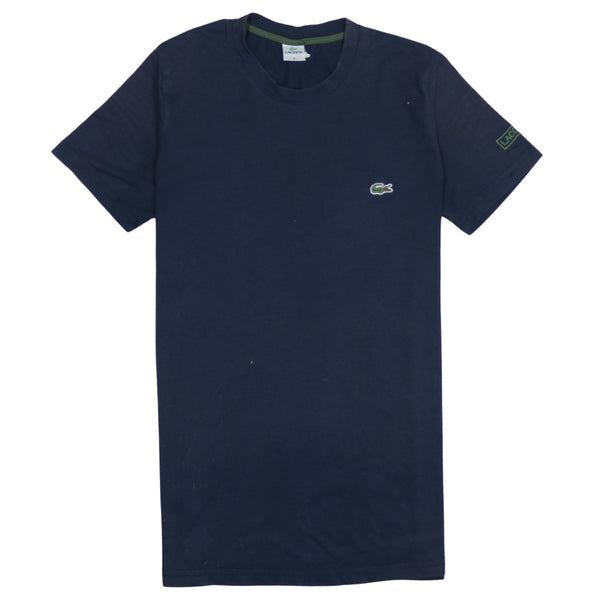 Lacoste 90's Short Sleeves Crew Neck T Shirt Small Navy Blue
