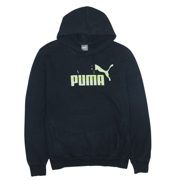 Puma 90's Spellout Pullover Hoodie Large Black