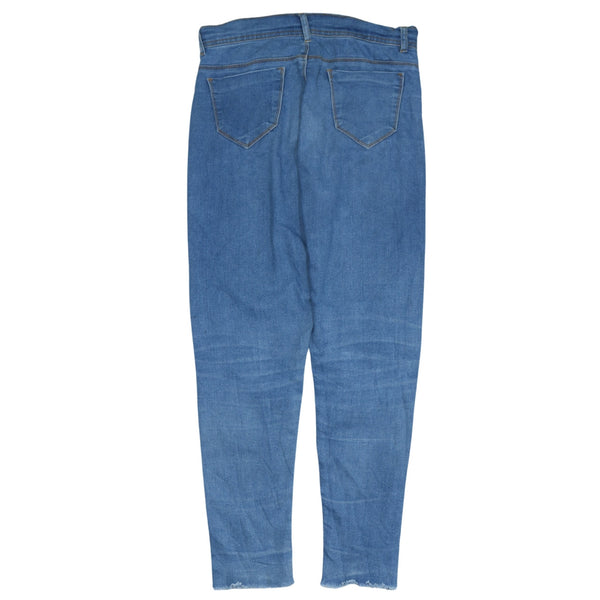 Retro 90's Blue Casual Trousers/Pants Men's 34 Vintage Cotton