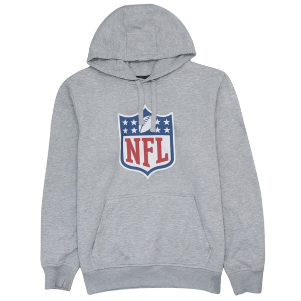 NFL 90's Spellout Pullover Hoodie Large Grey