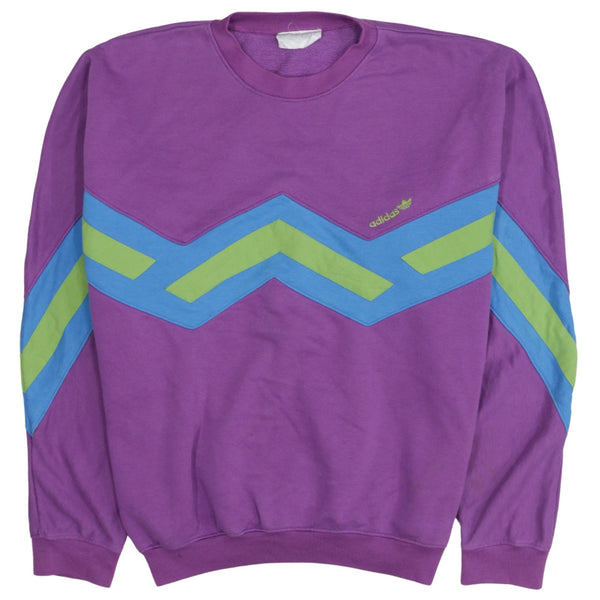 Adidas 90's Lightweight Crew Neck Sweatshirt Medium Purple