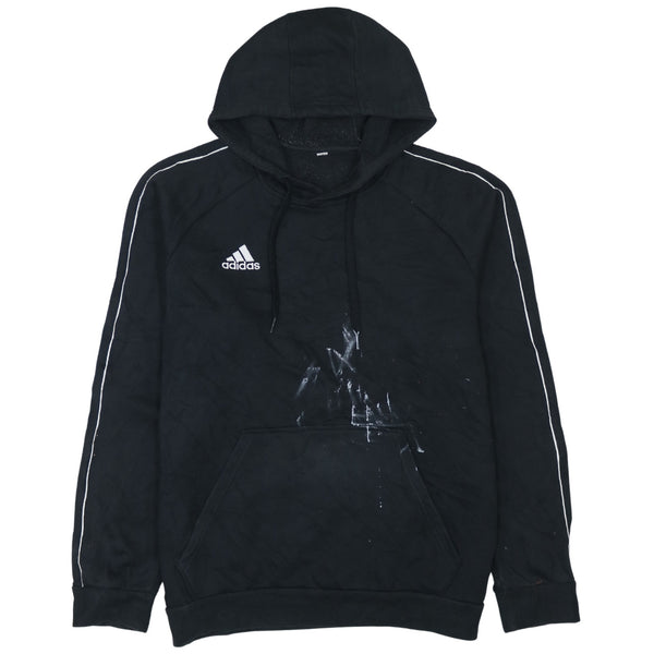 Adidas Vintage 90's Black Drawstring Pullover Hoodie XXLarge