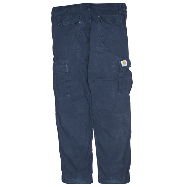 Carhartt Vintage 90's Cargo Casual Trousers 34 Navy Blue Cotton