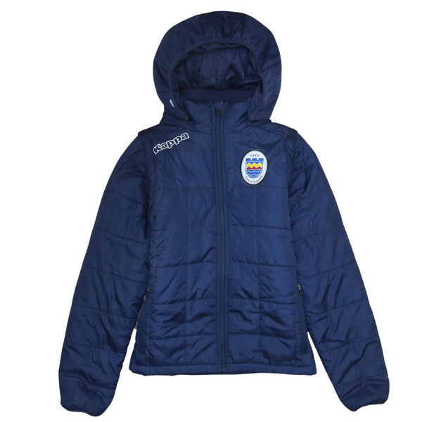 Kappa 90's Lightweight Full Zip Up Puffer Jacket Small Navy Blue
