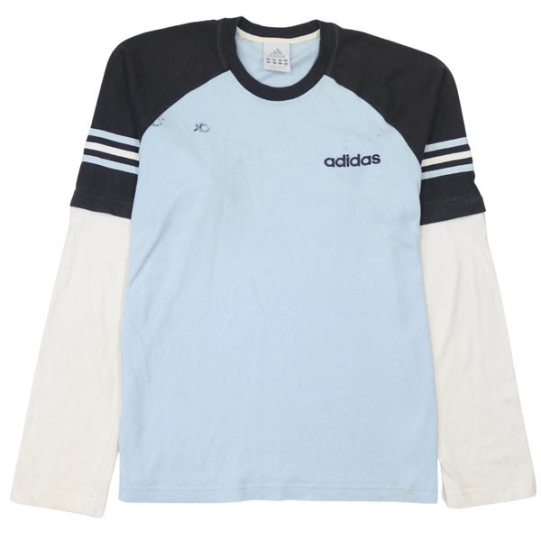 Adidas 90's Lightweight Crew Neck Sweatshirt Medium Blue