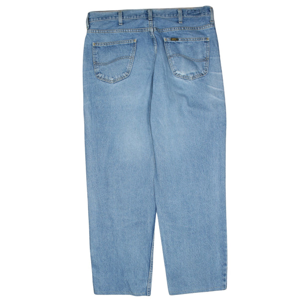 Lee 90's Lightwash Straight Leg Baggy Jeans / Pants 31 Blue