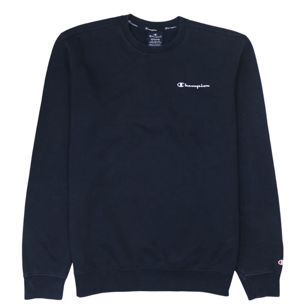 Vintage 90's Champion Lightweight Crew Neck Sweatshirt Men's Medium Navy Blue