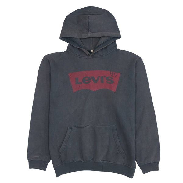 Levi's 90's Black Spellout Pullover Hoodie - Men's Large