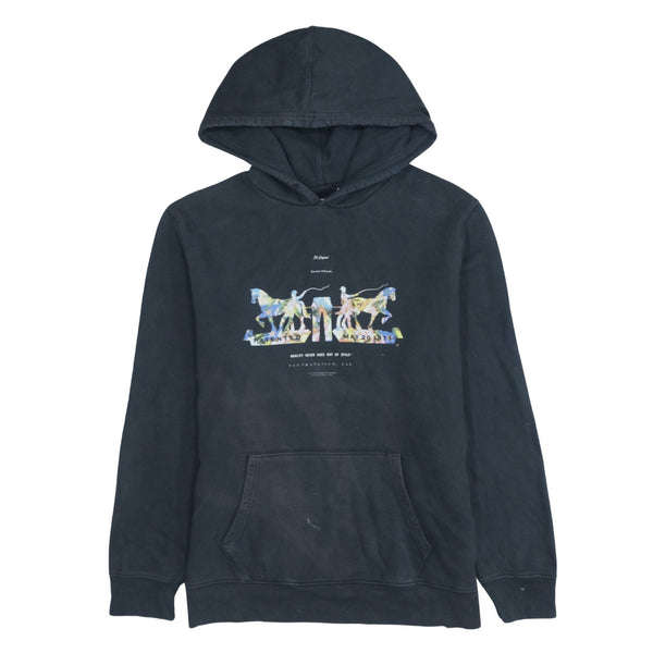 Levi's 90's Black Hoodie with Drawstring Pockets, Size Large