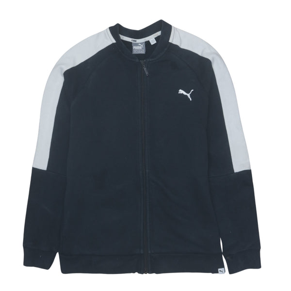 Puma Vintage 90's Women's XLarge Black Full Zip Sweatshirt Heavyweight