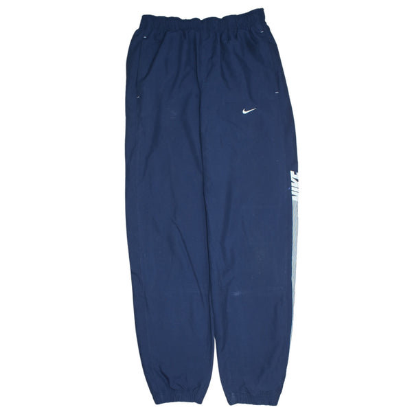Vintage 90's Nike Swoosh Men's Small Navy Joggers Sweatpants Cotton