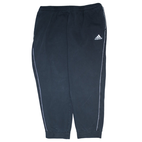 Adidas 90's Elasticated Waistband Drawstrings Casual Joggers / Sweatpants 40 Black