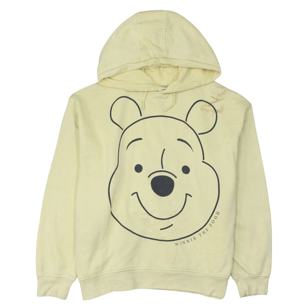 Disney 90's Winnie The Pooh Pullover Hoodie Large Yellow