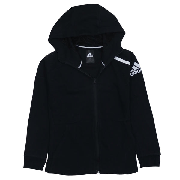 Adidas 90's Sportswear Full Zip Up Hoodie Small Black
